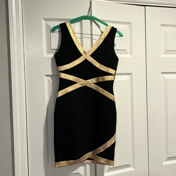 slim fit dress slacks Bandage Cross Front Dress